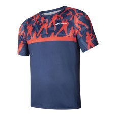 Юниорская футболка Babolat Compete Crew Neck Blue Orange