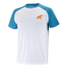 Футболка для мальчиков Babolat Play Crew Neck White Blue