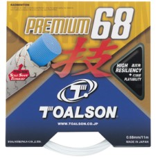 Бадминтонная струна Toalson Premium 68 White 0.68 10 метров