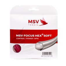 Теннисная струна MSV Focus Hex Soft Red 1.25 12 метров