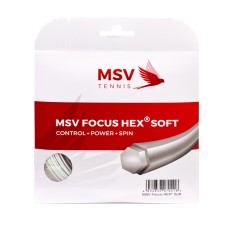 Теннисная струна MSV Focus Hex Soft White 1.30 12 метров