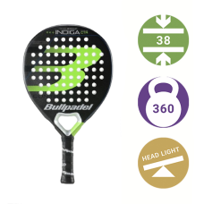 Ракетка для падел Bullpadel INDIGA CONTROL 23 Black/Green