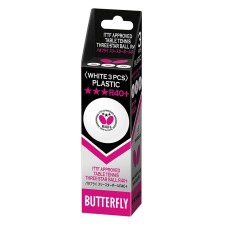 Мячи для настольного тенниса Butterfly 3*** R40+ 3 штуки