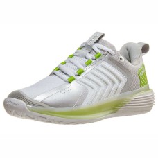 Теннисные кроссовки K-Swiss Ultrashot 3 White/Gray Violet/Lime Green