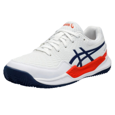 Детские теннисные кроссовки Asics Gel-Resolution 9 Clay White/Blue Expanse