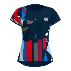 Футболка с рукавом женская Bidi Badu New York 2024 Dark Blue/Red/Blue