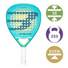 Ракетка для падел Bullpadel Flow Woman Turquoise/Neon Yellow (2025)