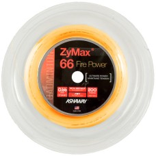 Бадминтонная струна Ashaway ZyMax 66 Fire Power Orange 0.66 200 метров