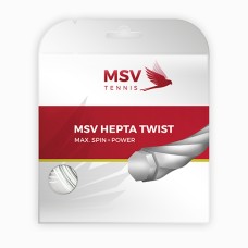 Теннисная струна MSV Hepta-Twist White 1.25 12 метров